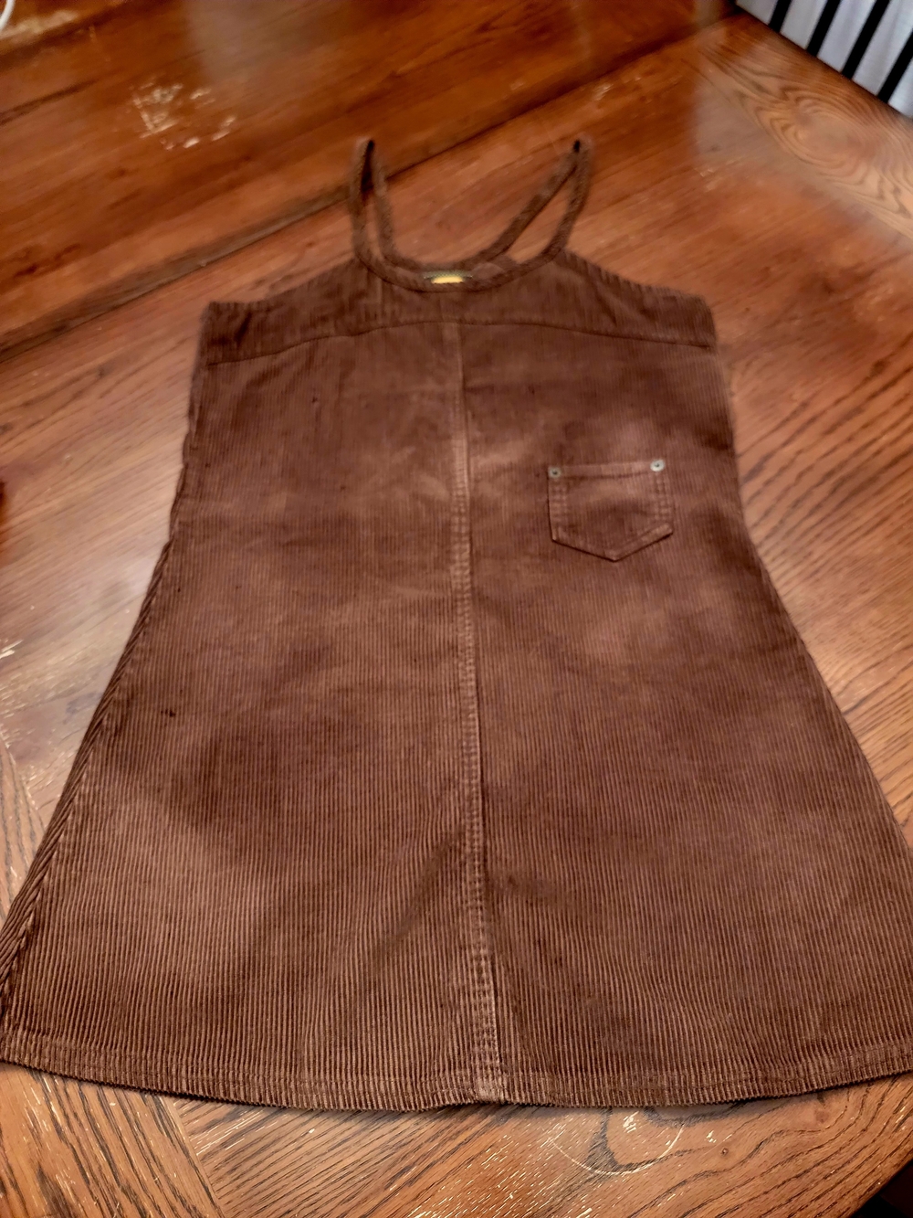 Free People Pinafore Brown Courduroy Dress- What a relic!!! ✨✨✨